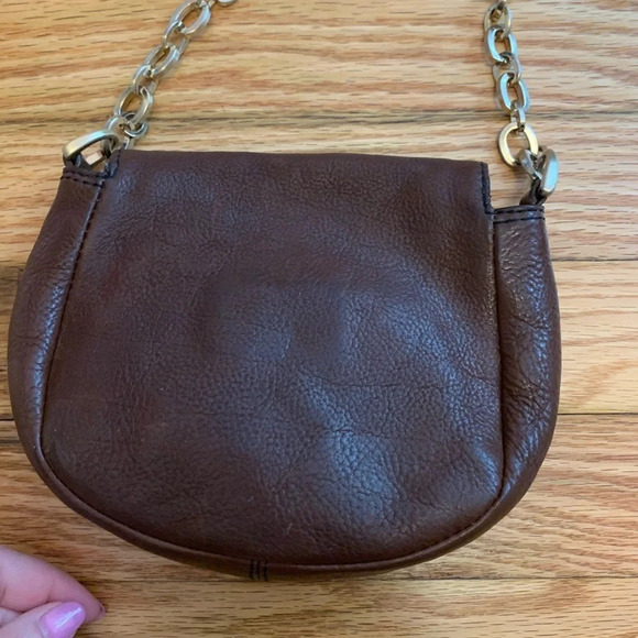 Vintage Cole Haan Brown Chain Crossbody - Picture 3 of 6